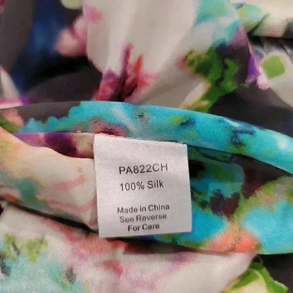 Parker Lily Secret Garden Women's 100% Silk Strapless Dress - Picture 8 of 13